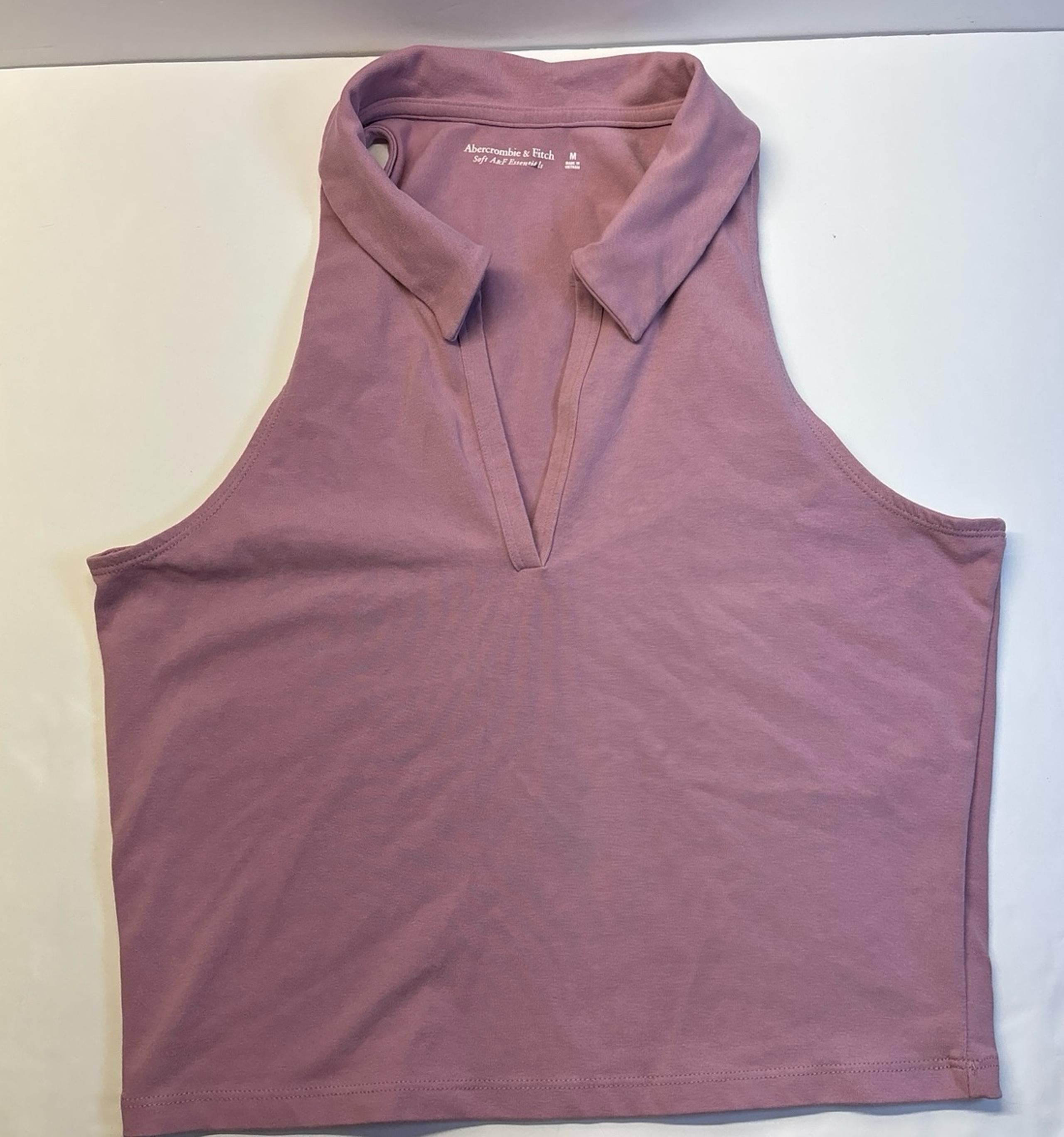 Abercrombie & Fitch Lavender Purple Tank Top with Collar (medium)