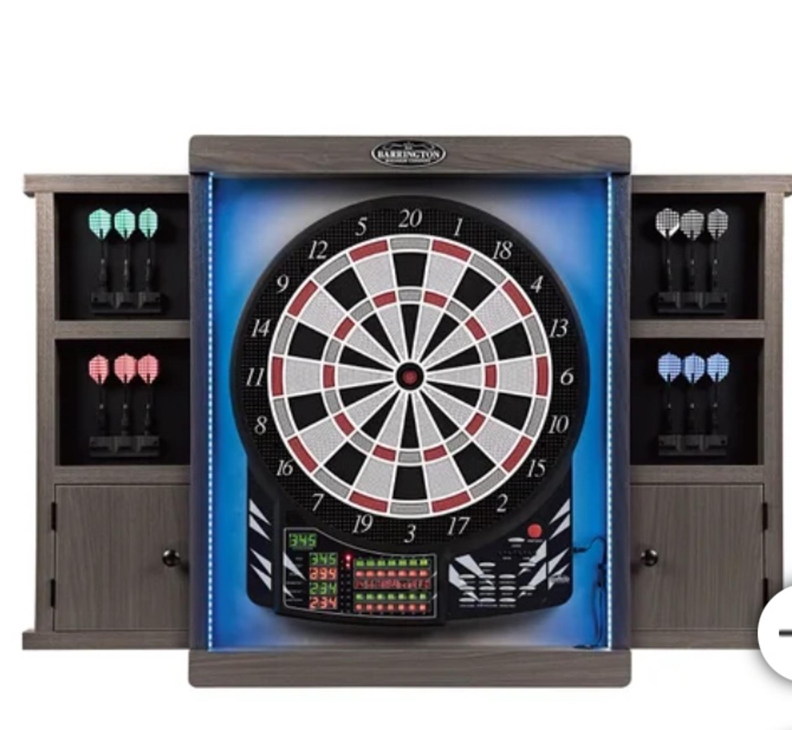 Barrington Electronic Dartboard with Cabinet