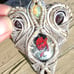 Demon Fire Opal & Rough Garnet Pendant/necklace