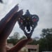 Demon Fire Opal & Rough Garnet Pendant/necklace