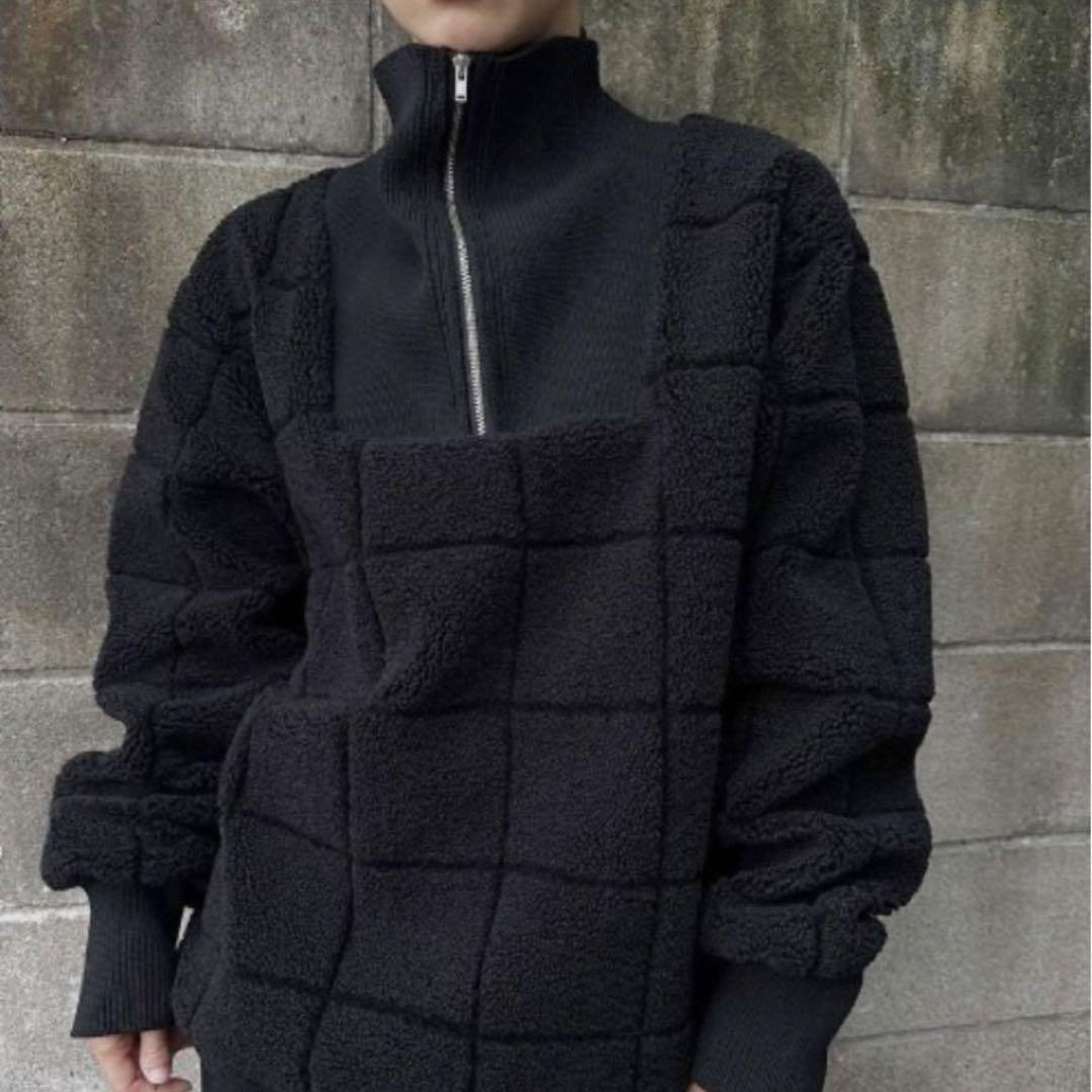 高評価レビュー BOA SQUARE product: Sold-out HALF Ameri TOP ZIP トップス