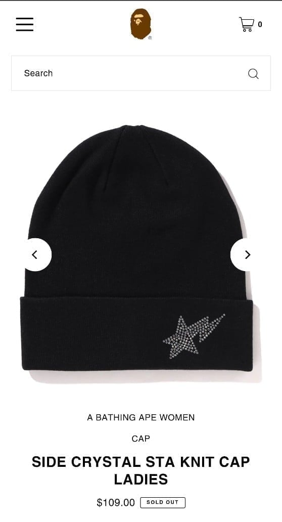 A Bathing Ape Star Beanie
