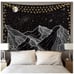 Mountains galaxy stars tapestry