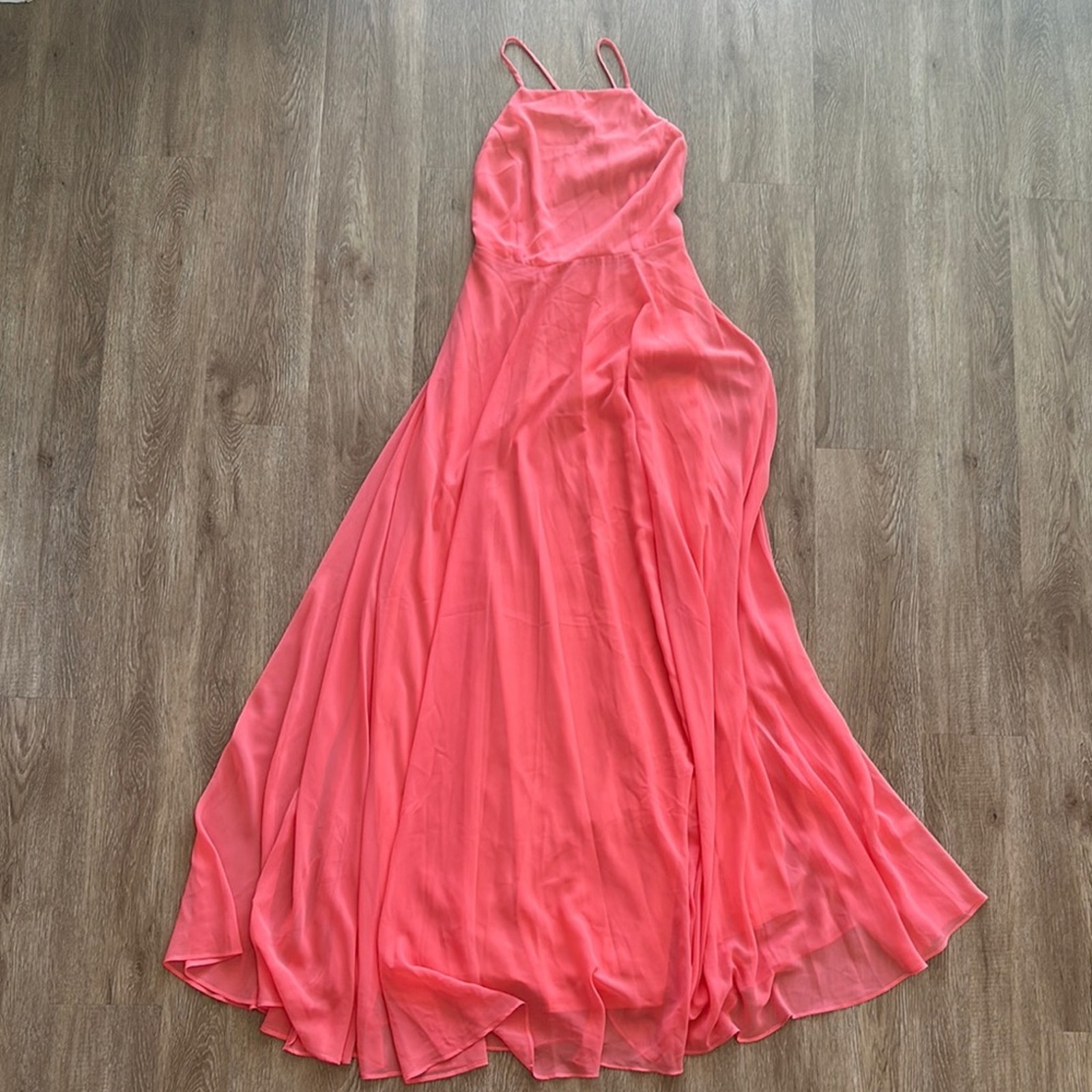 Lulus Mythical Kind Of Love Coral Maxi Dress