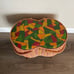 Vintage 1970s Faux Leather Patchwork Singer Sewing Basket - Mid Century Legs