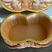 Vintage 1970s Faux Leather Patchwork Singer Sewing Basket - Mid Century Legs