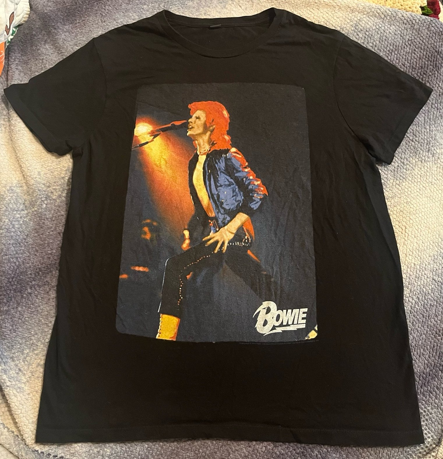 Vintage 2000s Official Licensed 70s David Bowie Archive Shirt Mick Rock Photo