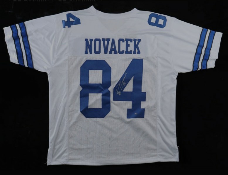 Jay Novacek signed custom Dallas Cowboys jersey