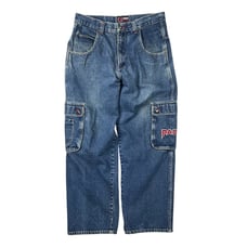 Vintage Paco Jeans Mens 33x32 Loose Fit Baggy Blue Denim Skater Hip Hop Y2K
