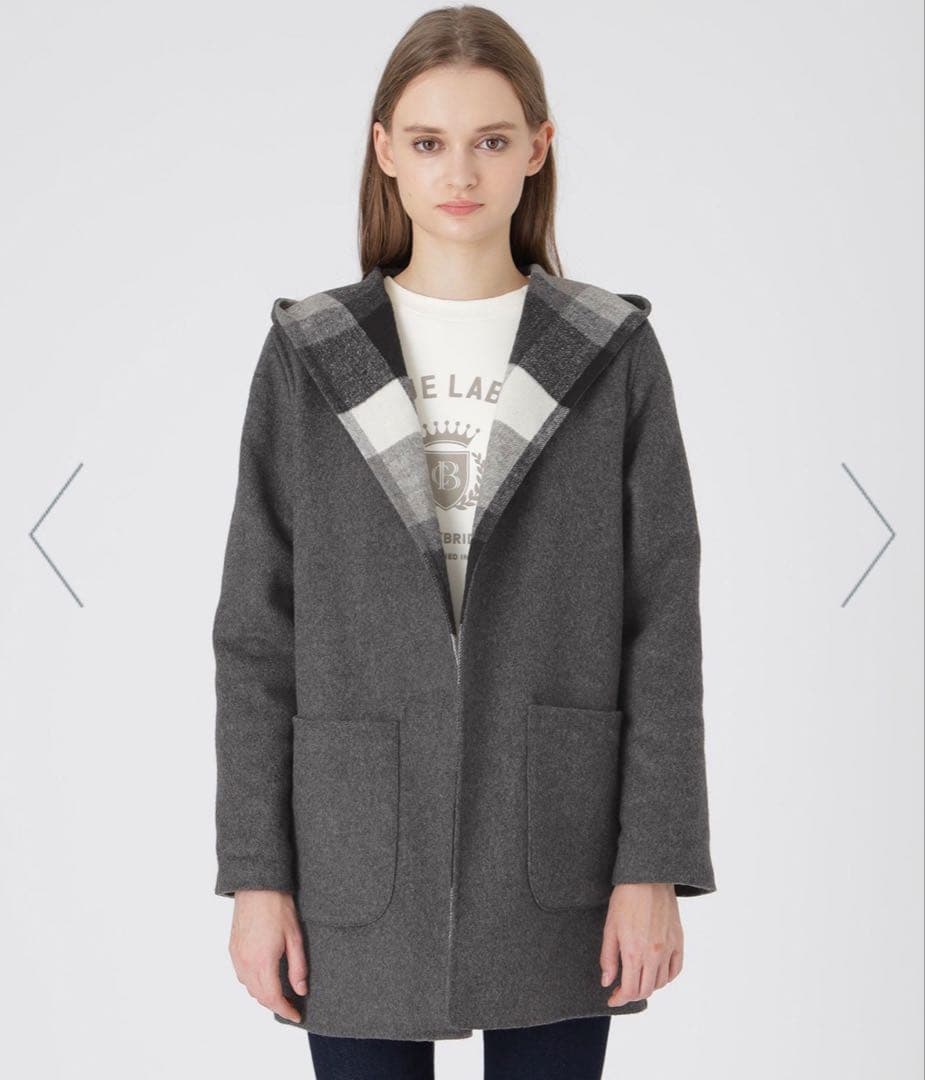 New with tags: Crestbridge Check River Poly Wool Cardigan Coat