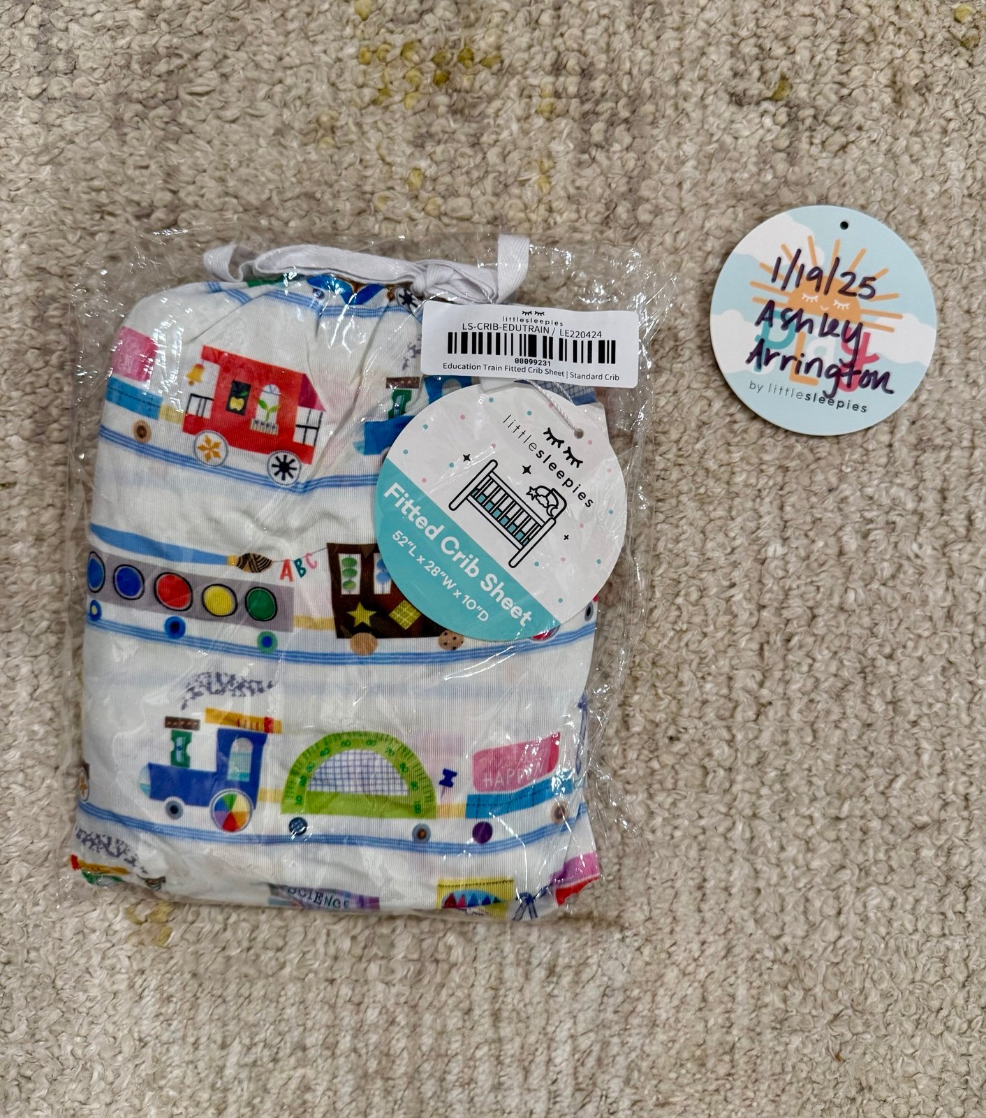 Little Sleepies Education Express Standard Crib Sheet