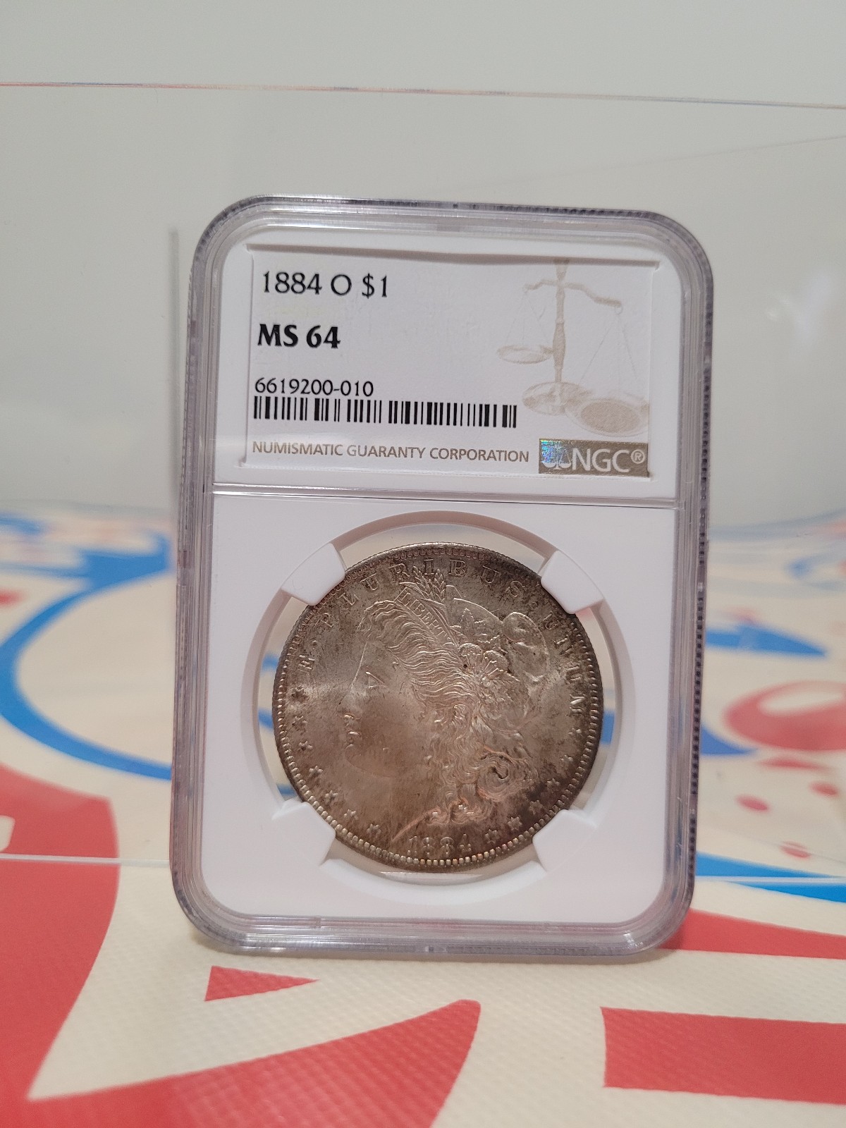 1884-O Morgan Dollar 1 NGC MS64 Amazing Tone Beauty Morgan Dollar Coin