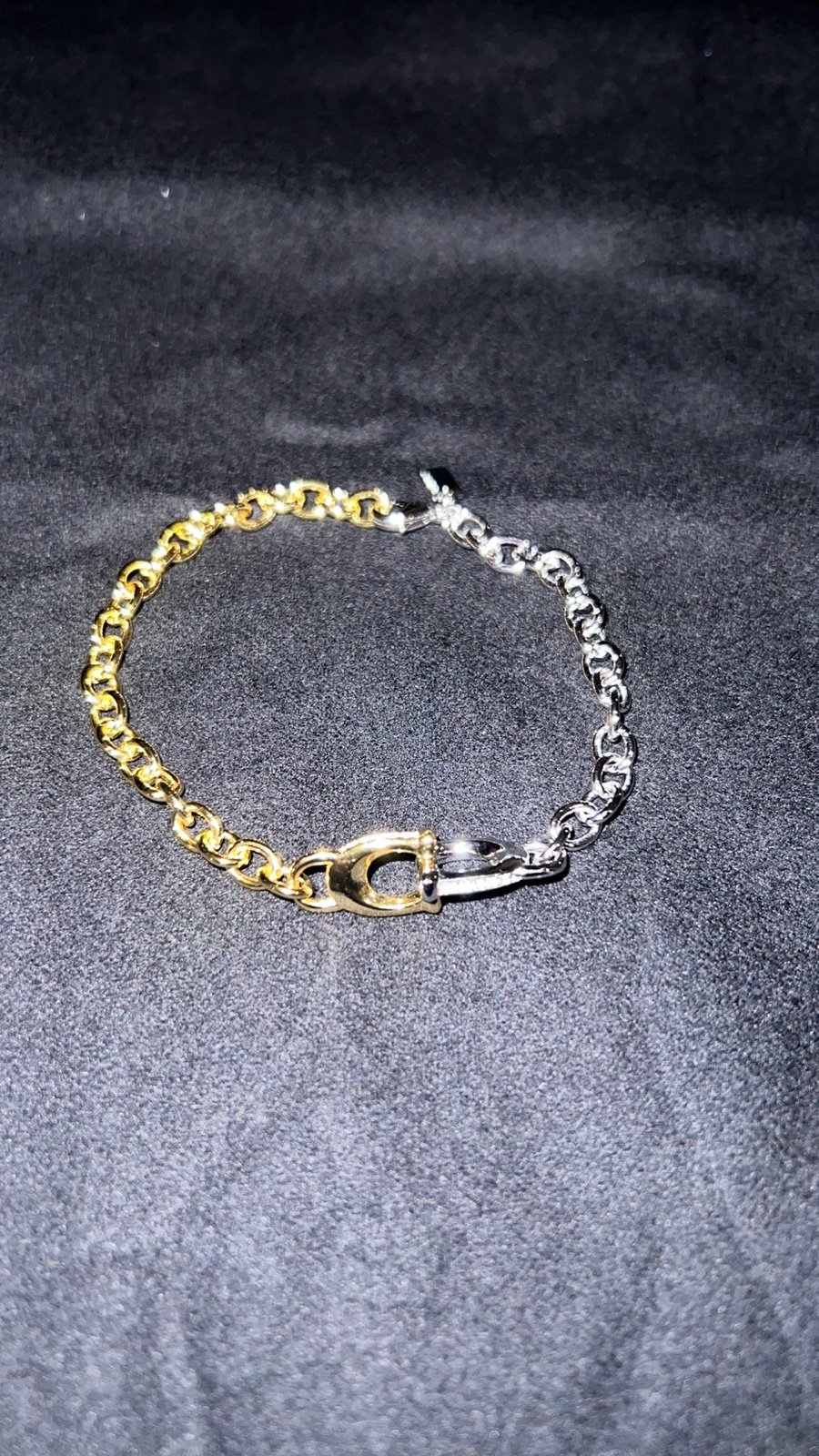 NWOT Coach Interlocking Signature Chain Bracelet