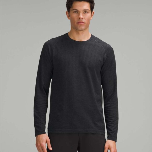 Lululemon Metal Vent Tech Long-Sleeve Shirt Graphite Grey / Black (NWT)