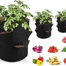 6 Heavy Duty Grow Plant Bags 16pcs Light Up Fidget Bracelets 1 Bubble Machine