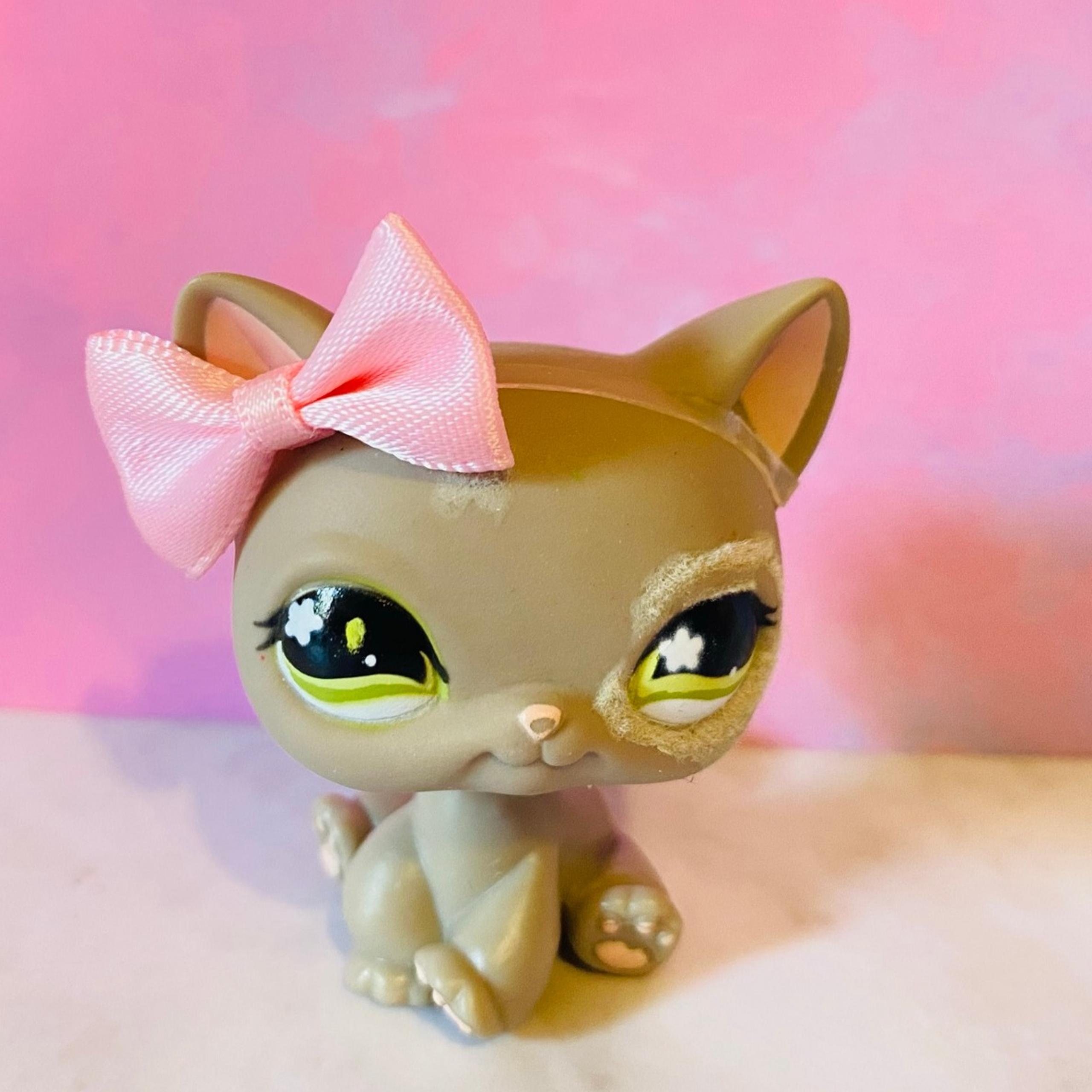 Littlest Pet Shop Authentic #467 Sitting Shorthair w Accessory