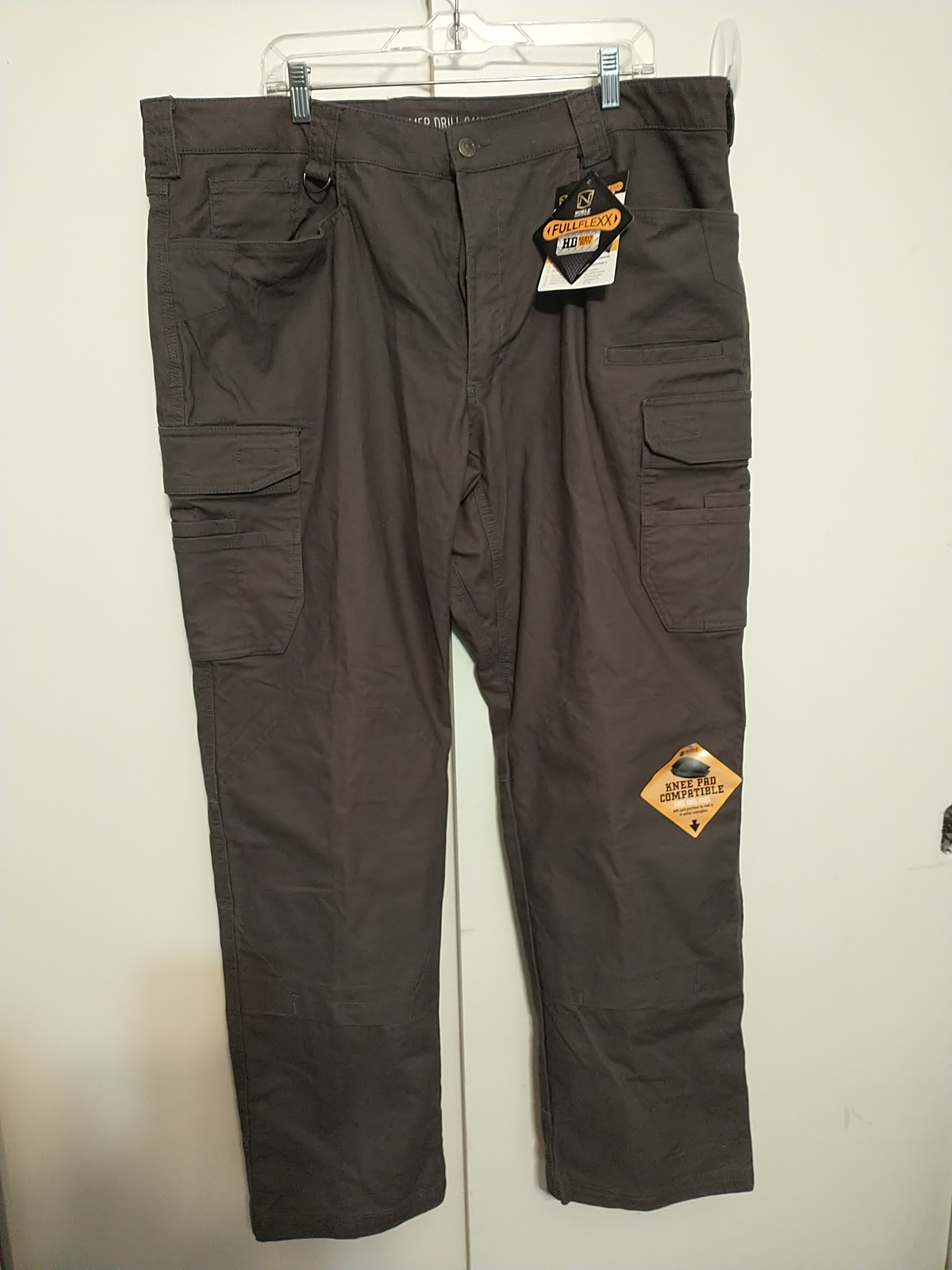 noble outfitters hammer drill canvas cargo pants full flex 42x32
