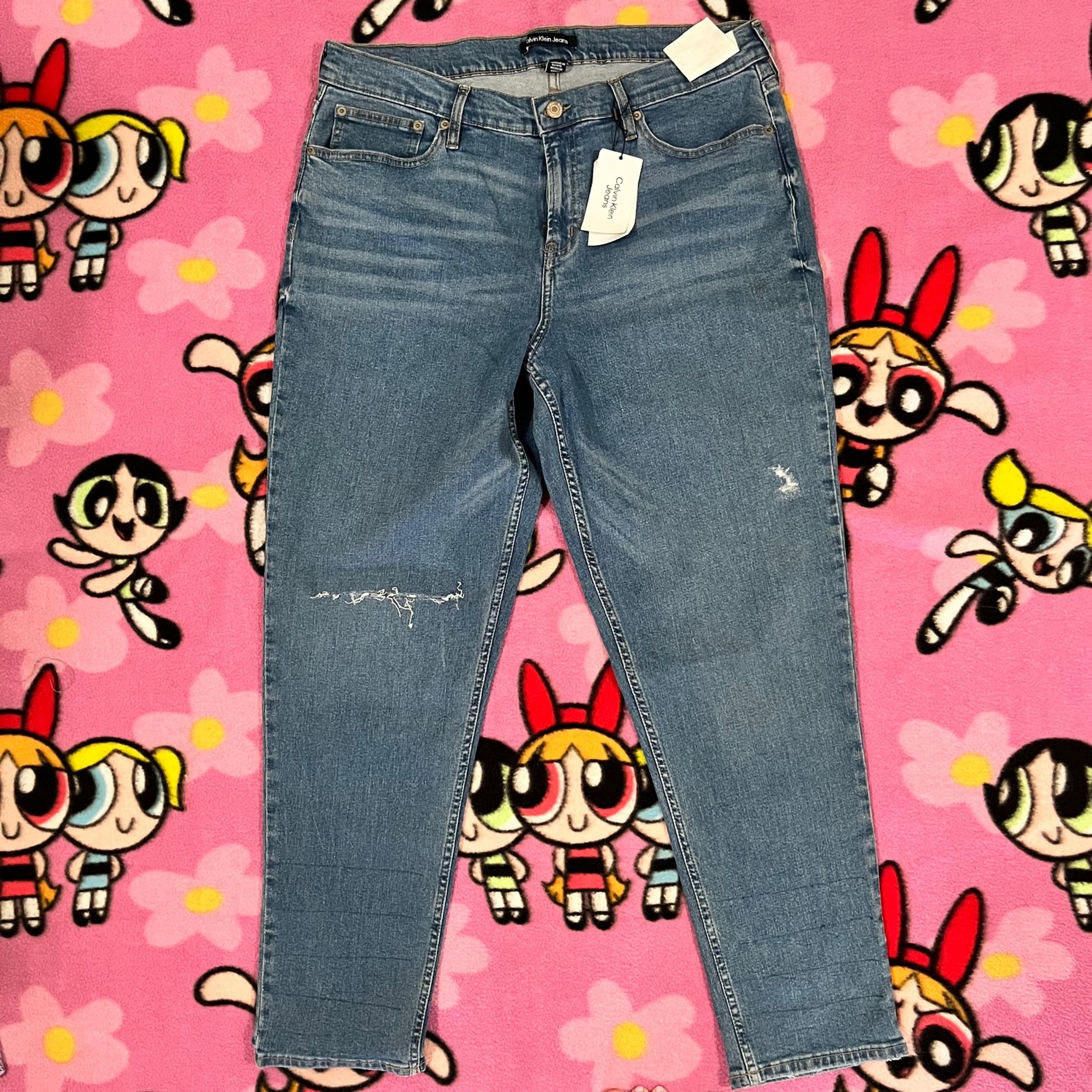 Calvin Klein Mid Rise Slim Denim Boyfriend Jeans