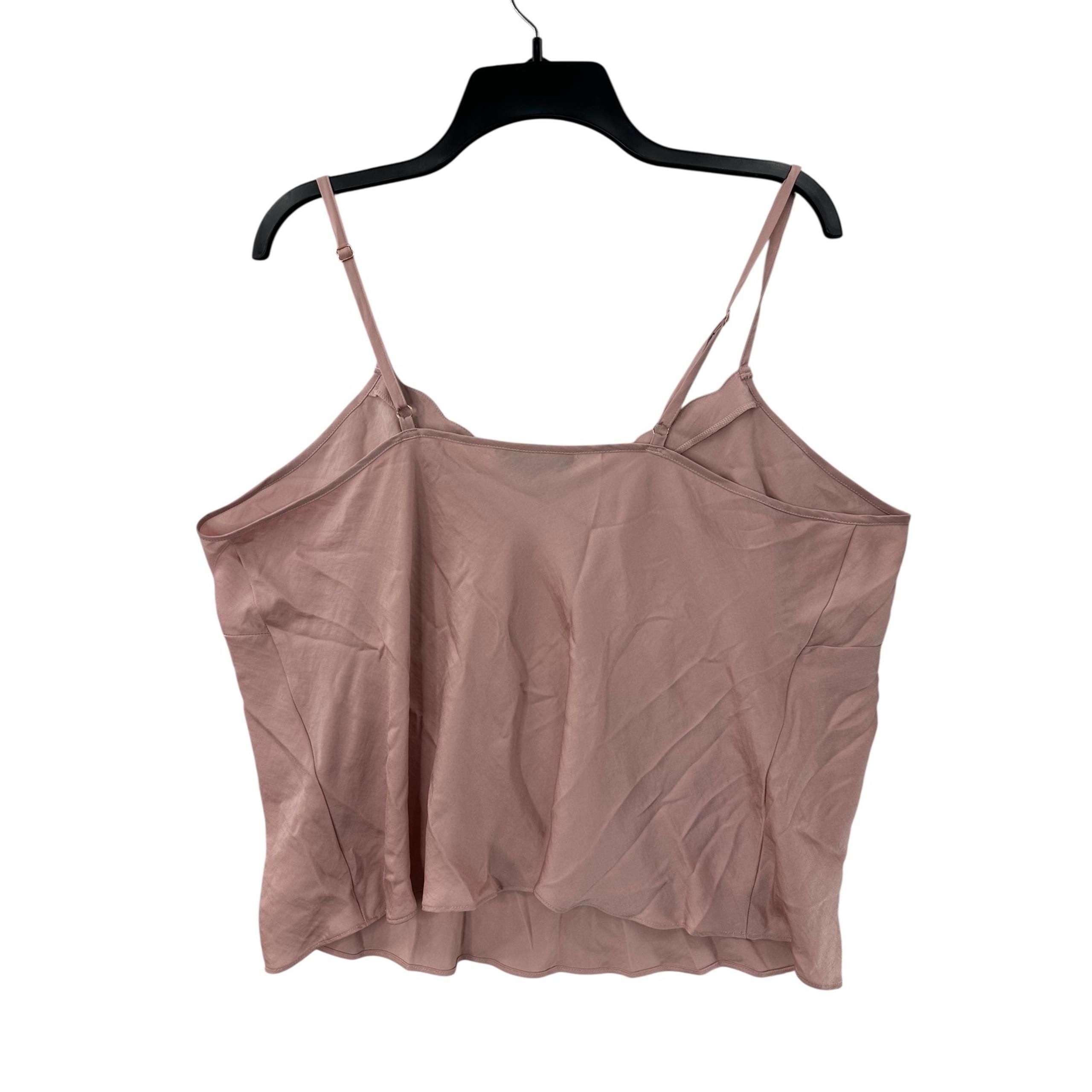 INC International Concepts Sandy Blush Cami Top Sleeveless V Neck 1X