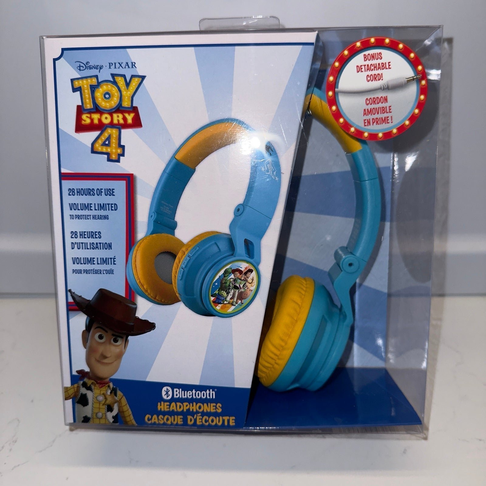 Toy Story 4 Kids Bluetooth Wireless Rechargeable Headphones