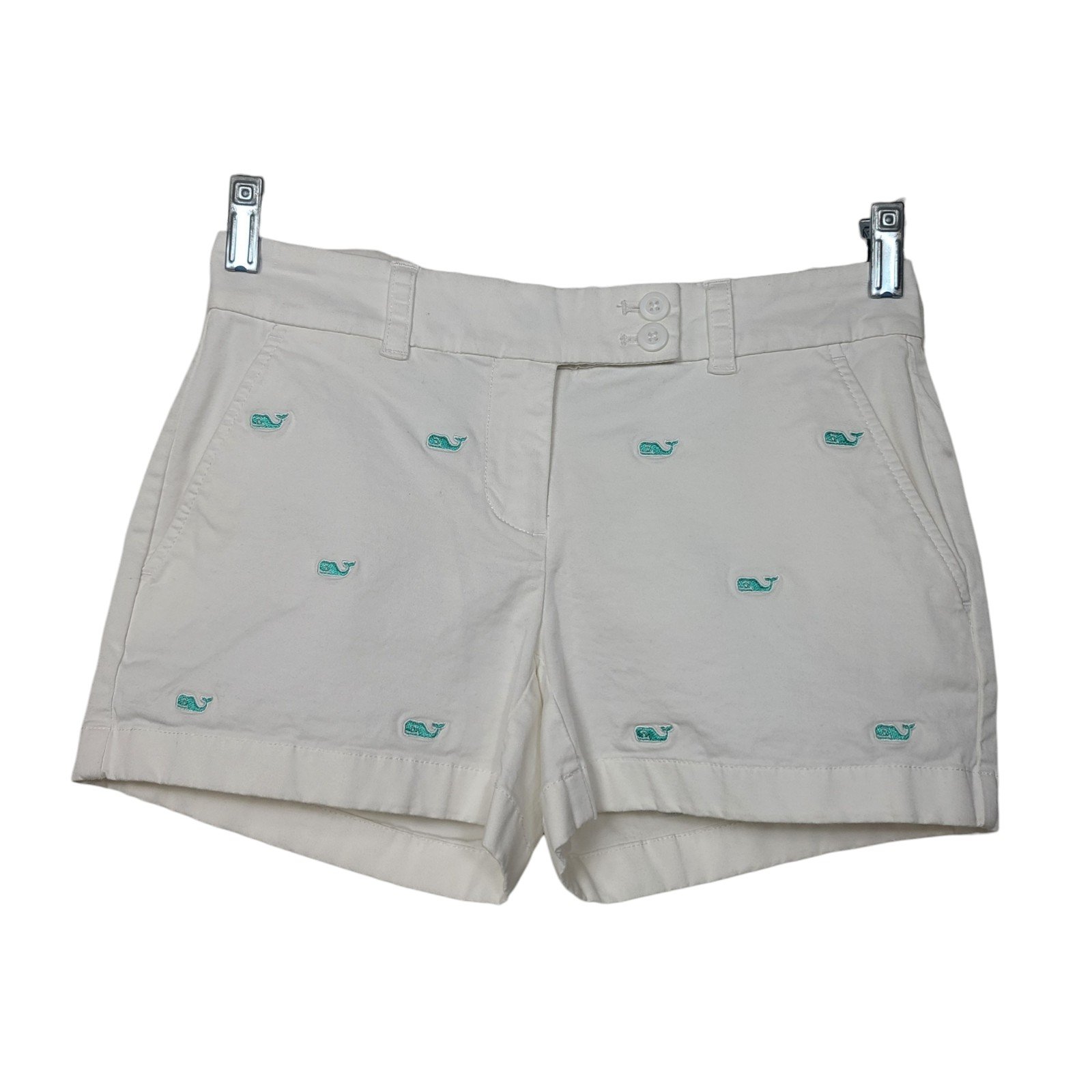 Vineyard Vines Whale Embroidered Shorts 0