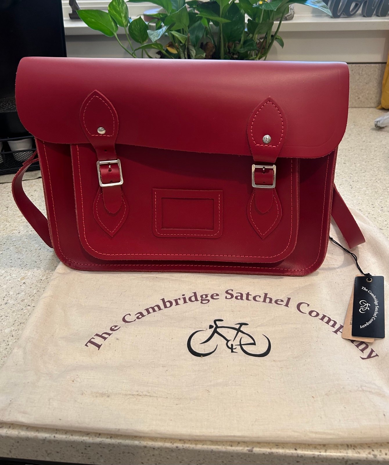 The Cambridge Satchel Company 13” Deep Red Satchel