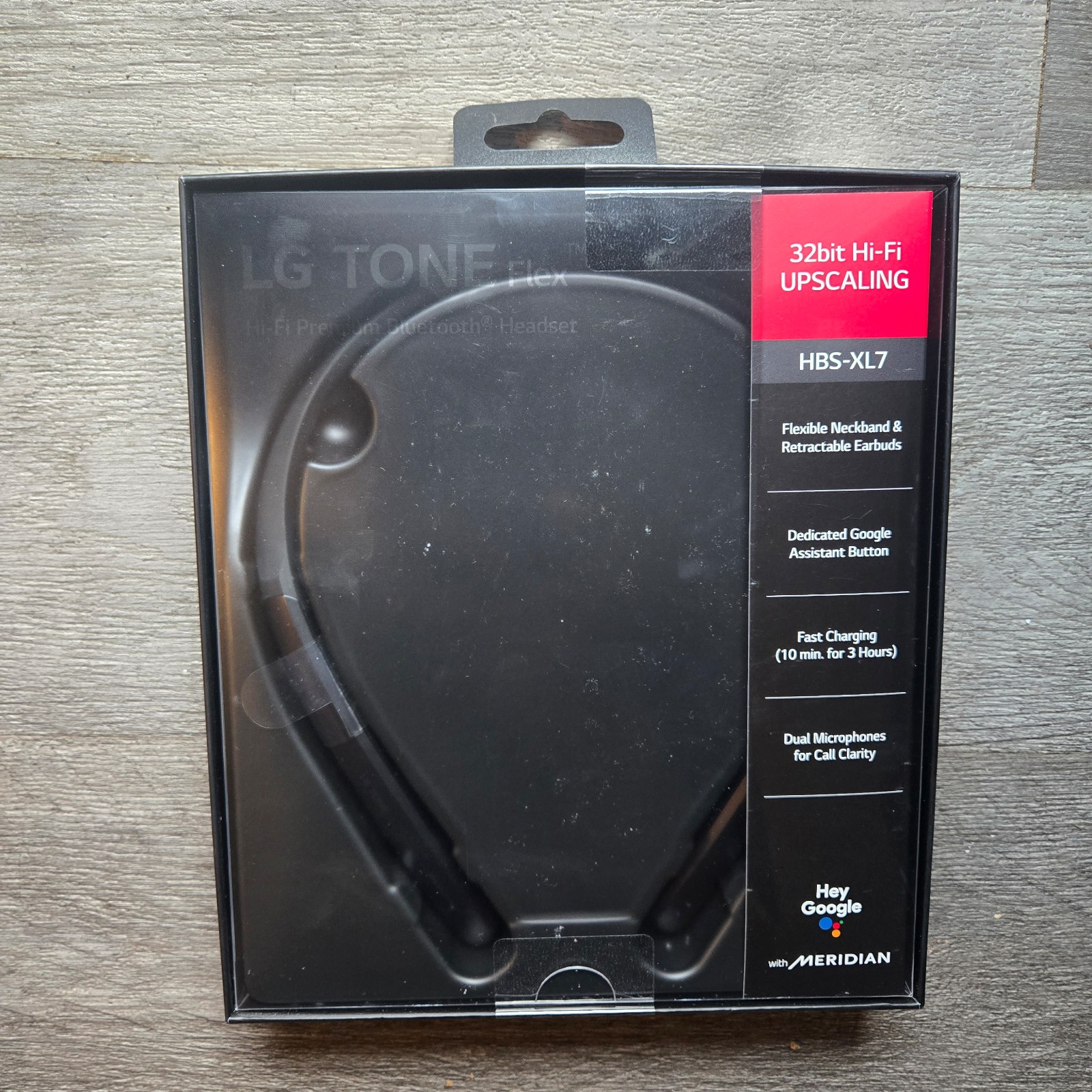 LG TONE Flex HBS-XL7 Neckband Bluetooth Headset 32-bit Hi-Fi Meridian Google
