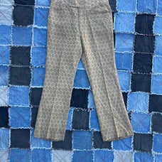 70s flared native american pattern trousers size 32
