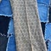 70s flared native american pattern trousers size 32