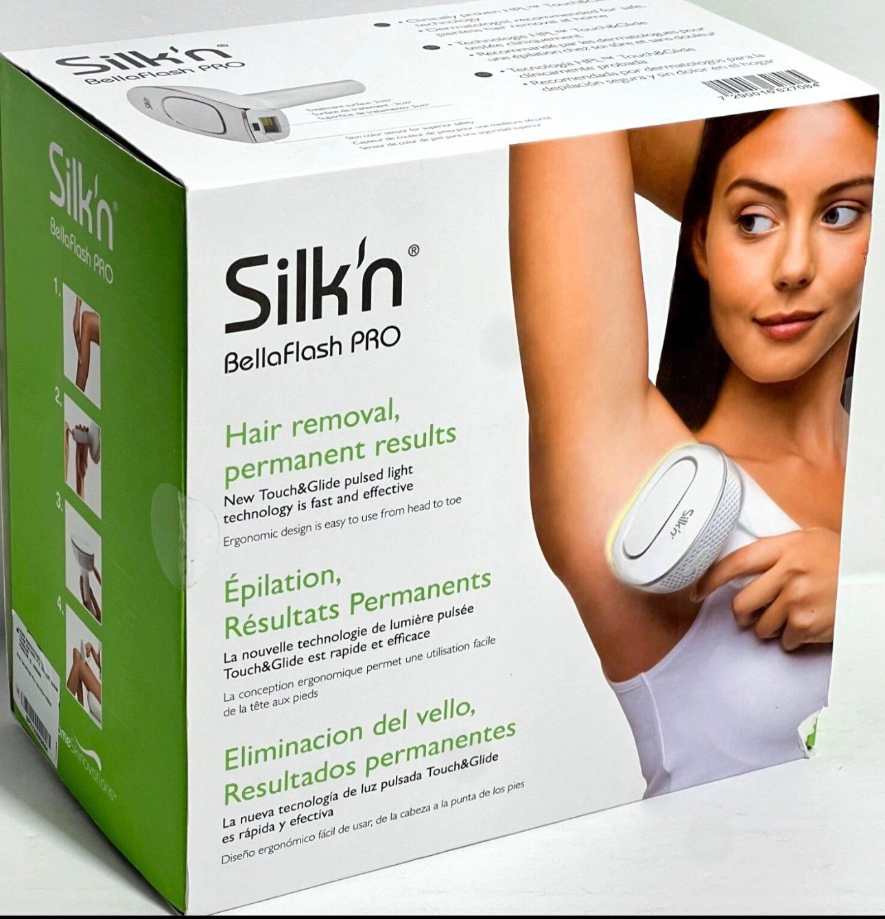 Silk'n Bella Flash Pro Touch & Glide HPL Technology Bella Hair Remover epilation