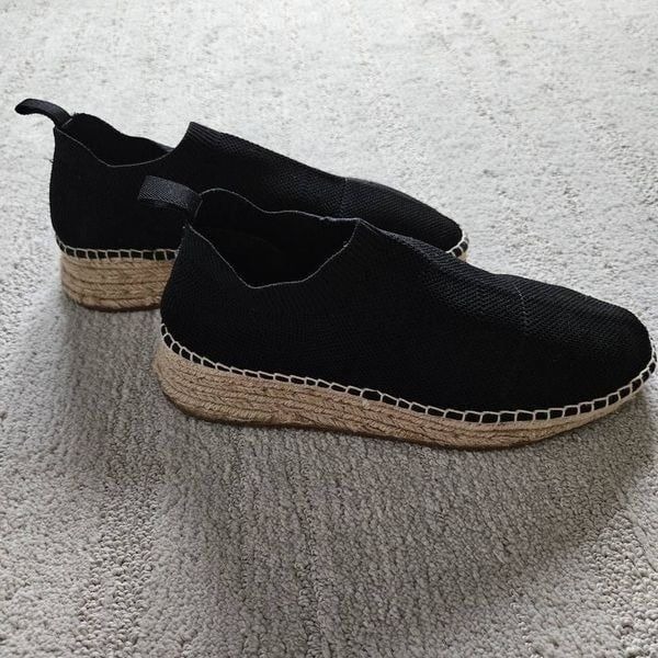 Alexander Wang Espadrille Sneakers in Black Size 38