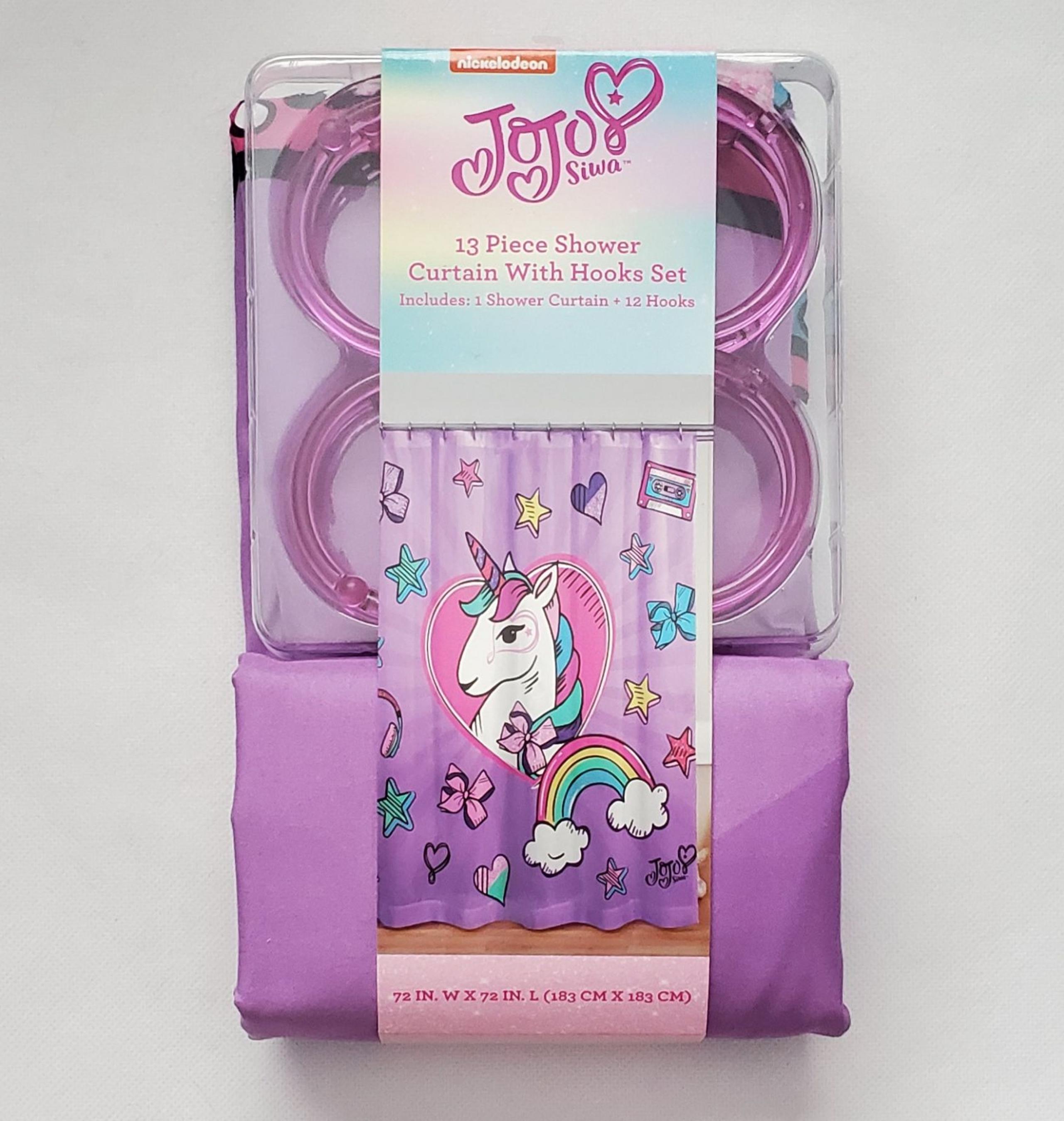 Jojo Siwa Unicorn 13 Piece Shower Curtai