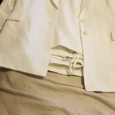 tahari 3 piece pant suit cream 12 p