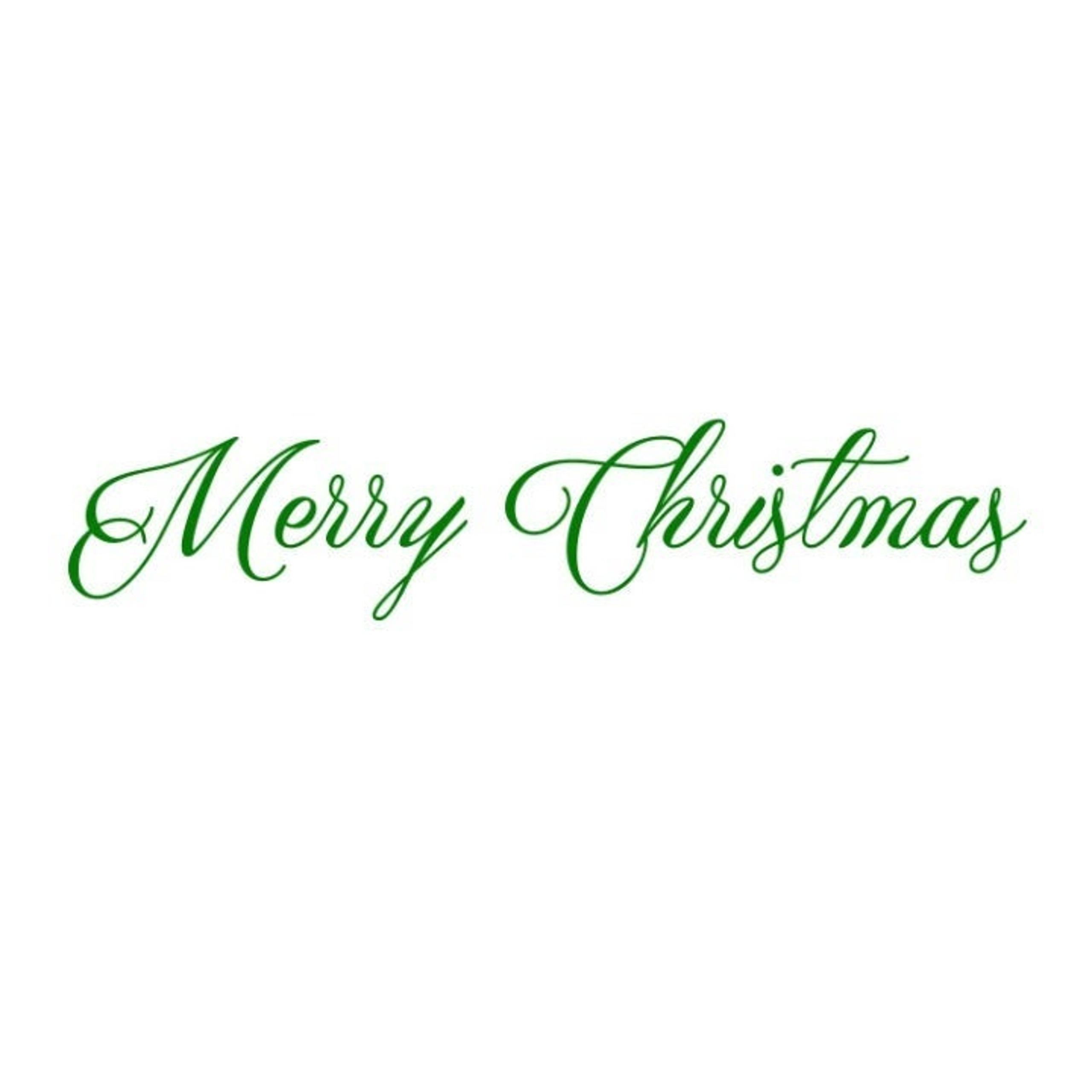 Merry Christmas Front Door Vinyl