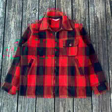 Vintage 70s Woolrich Plaid Wool Jacket