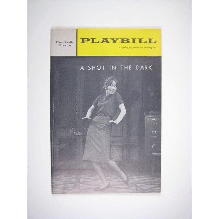 Playbill Booth Theatre A Shot In The Dark 1962 Julie Harris William Shatner