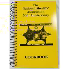 1990 National Sheriffs' Association 50th Anniversary Cookbook Recipes Vintage