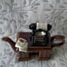 Royal Albert Old Country Roses Paul Cardew Miniature Teapot – Typewriter Desk