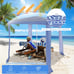 Foldable 6.6' x 6.6' Beach Cabana Easy-Setup Beach Canopy W/ Carry Bag Navy