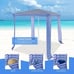 Foldable 6.6' x 6.6' Beach Cabana Easy-Setup Beach Canopy W/ Carry Bag Navy