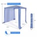 Foldable 6.6' x 6.6' Beach Cabana Easy-Setup Beach Canopy W/ Carry Bag Navy