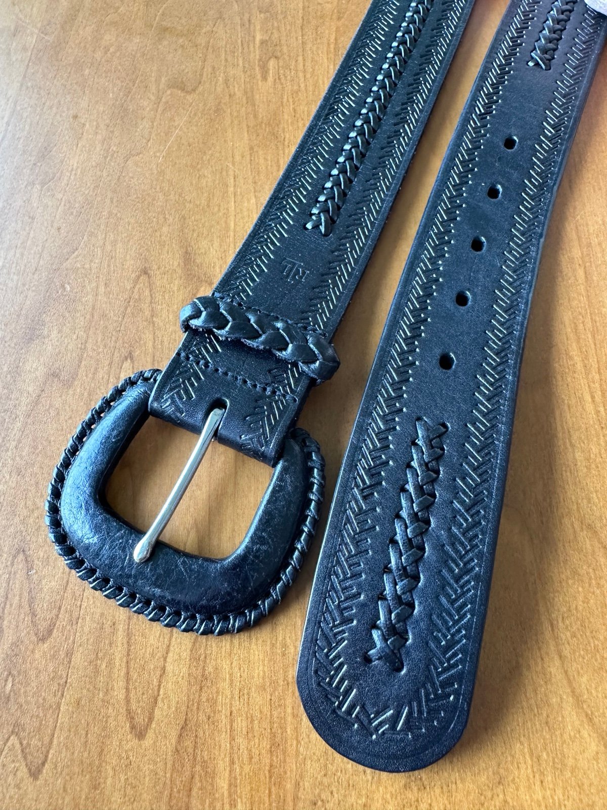 Vintage Ralph Lauren tooled leather belt
