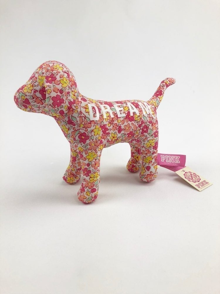 Victoria’s Secret Pink Floral Plush Dog