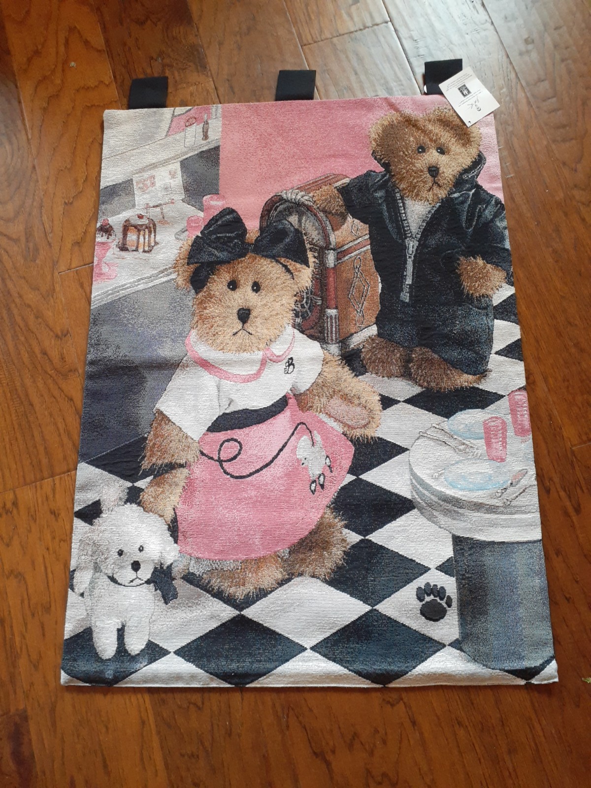 GORGEOUS NWT Manual Weavers of USA 26 x36 TEDDY BEAR Tapestry.