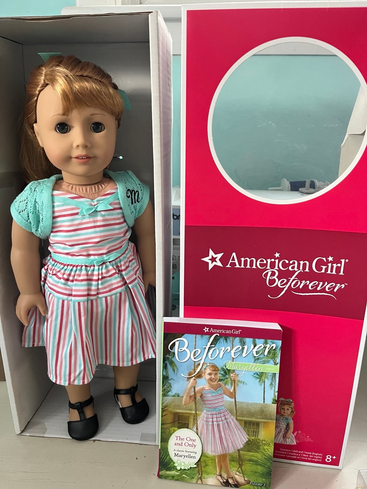 American Girl Doll Maryellen with Box and Book