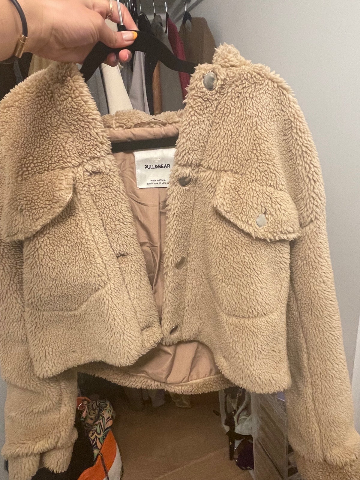 Pull and bear shop teddy coat