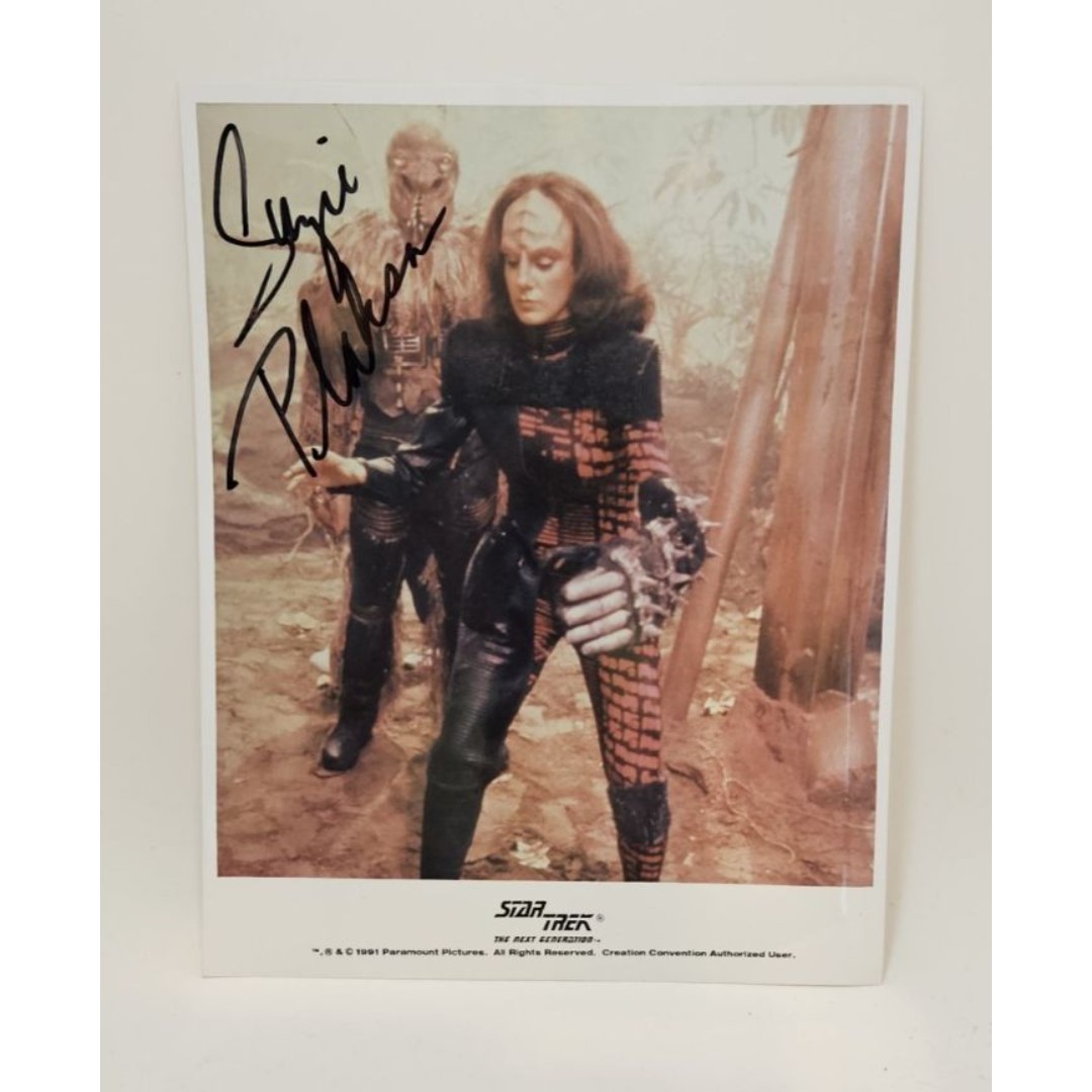 Suzie Plakson K'Ehlehr Star Trek TNG Autograph 8x10 Creation Convention