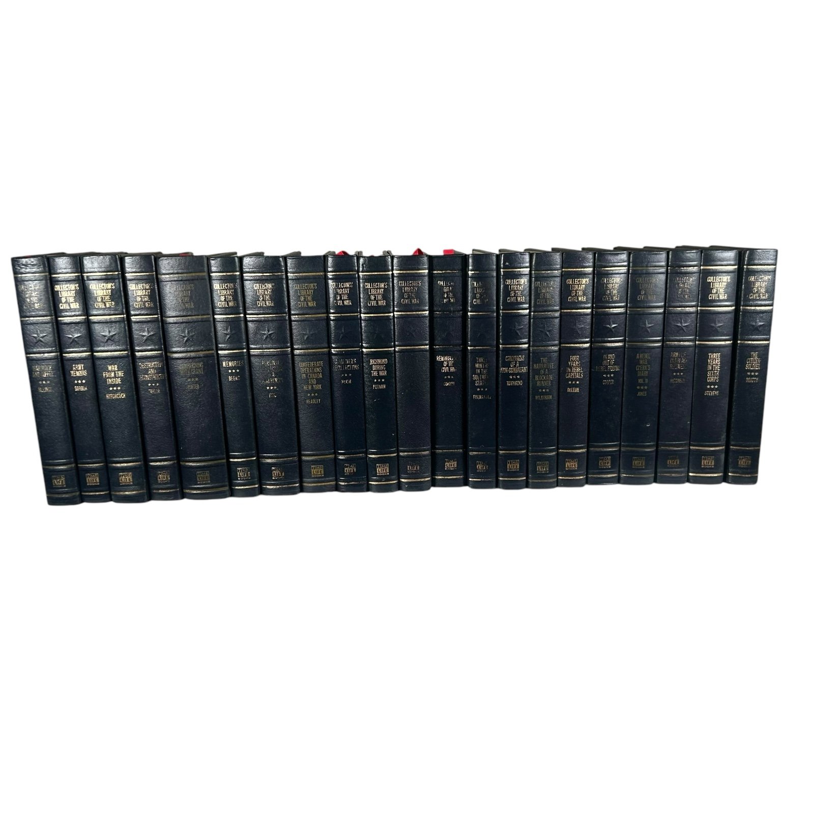 Time-Life Collector's Library of the Civil War HC Leather Bound Lot of 21