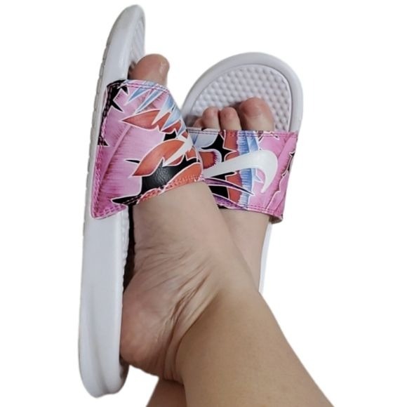 Nike slides shop tropical