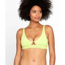 L*Space Alia Bikini Top in Kiwi Green Size Small NWT